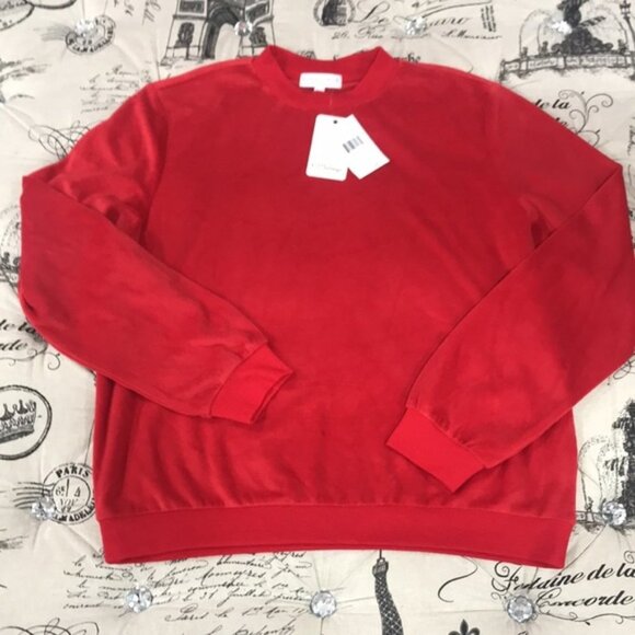 PJ SALVAGE Silky Velour Mock Neck Top - Picture 3 of 5